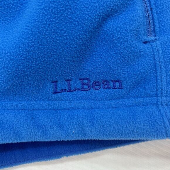 LL Bean Men Fleece Jacket XXL Blue Weather Channel Polartec Insert Inner Shell - Picture 4 of 11